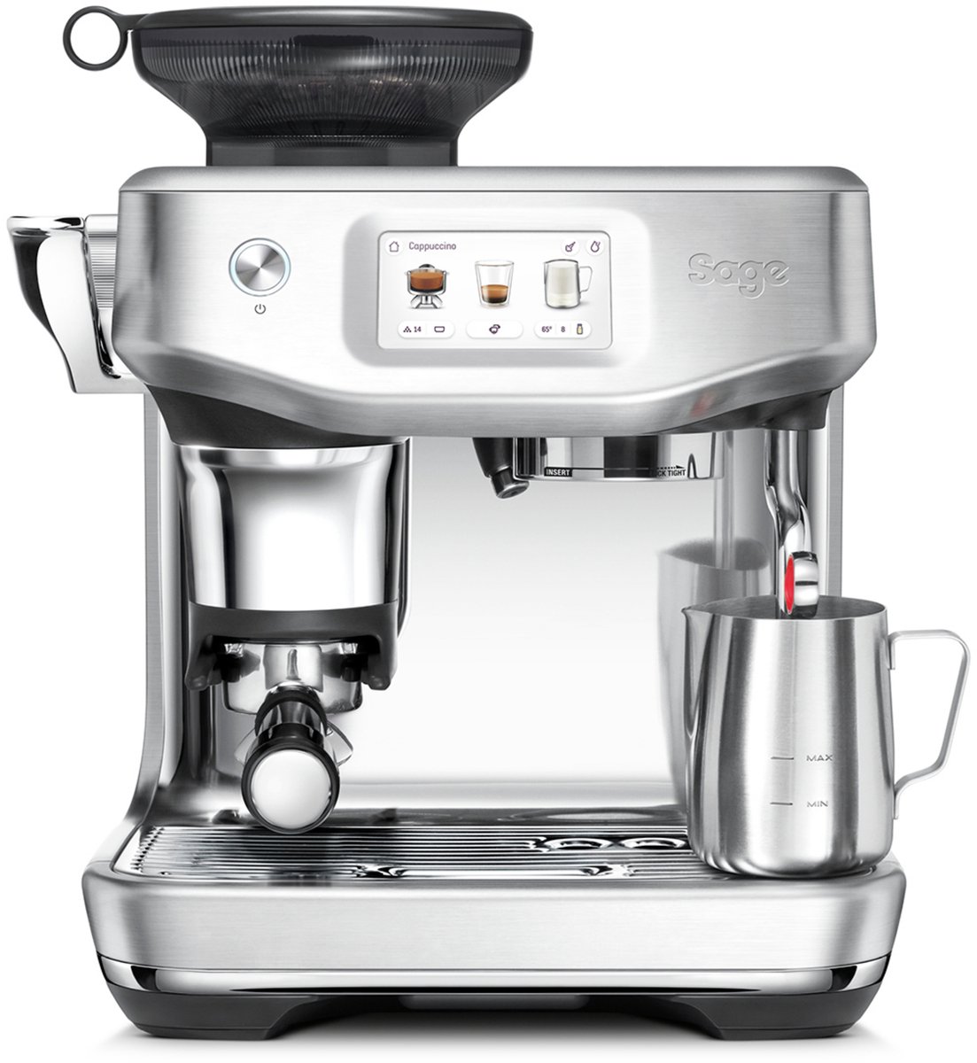 De The Barista Touch Impress Espressomachine Brushed Stainless Steel in één oogopslag