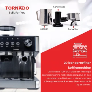 Tornado TCM-5431-GS espressomachine