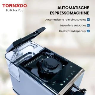 TORNADO TCM-9008A-GS Espressomachine volledig automatisch