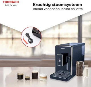TORNADO TCM-9008A-GS Espressomachine volledig automatisch