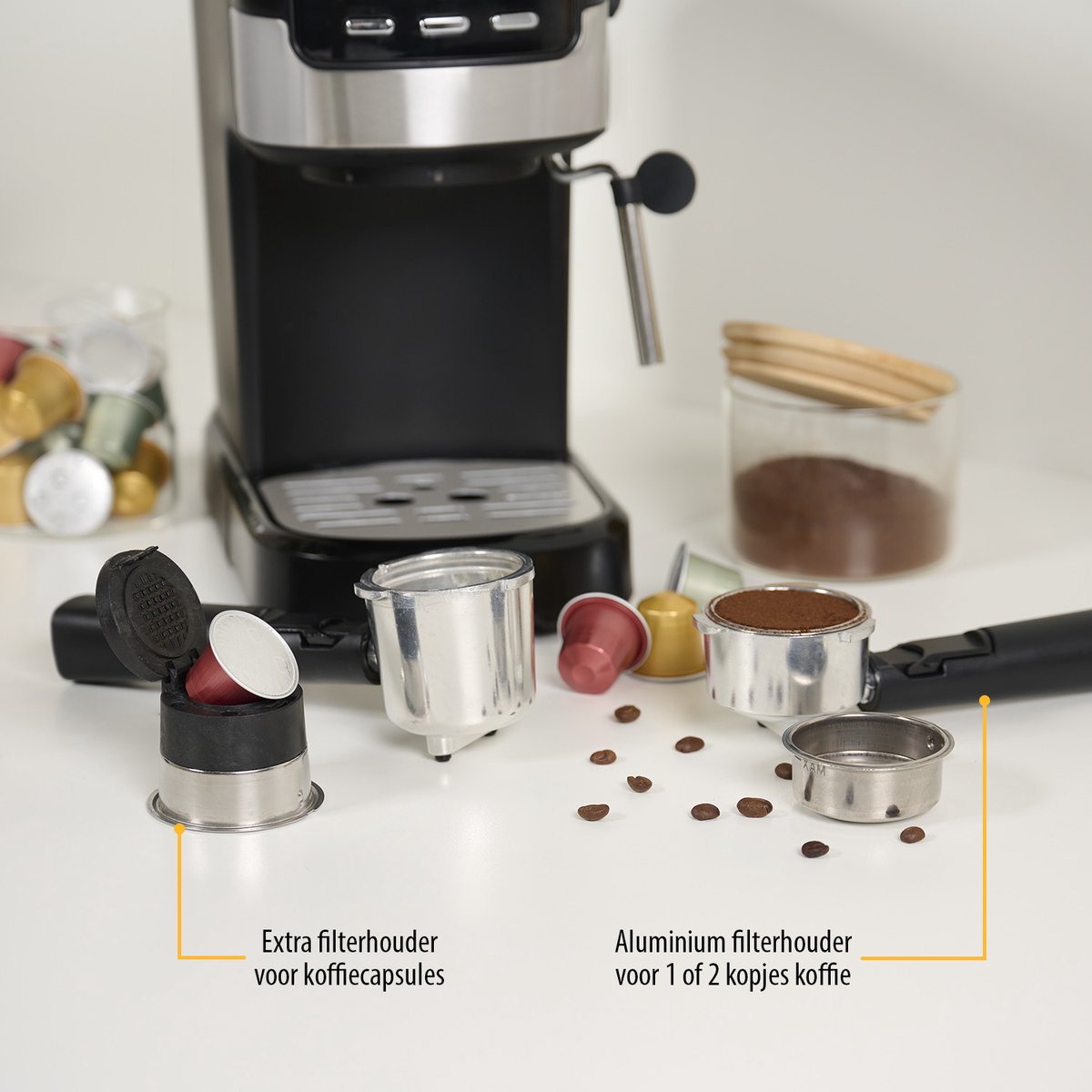 Tristar CM-2278 Espressomachine Capsules en Gemalen Koffie