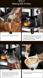 Tumex Espressomachine Koffiezetapparaat 1.6L