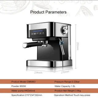 Tumex Espressomachine Koffiezetapparaat 1.6L