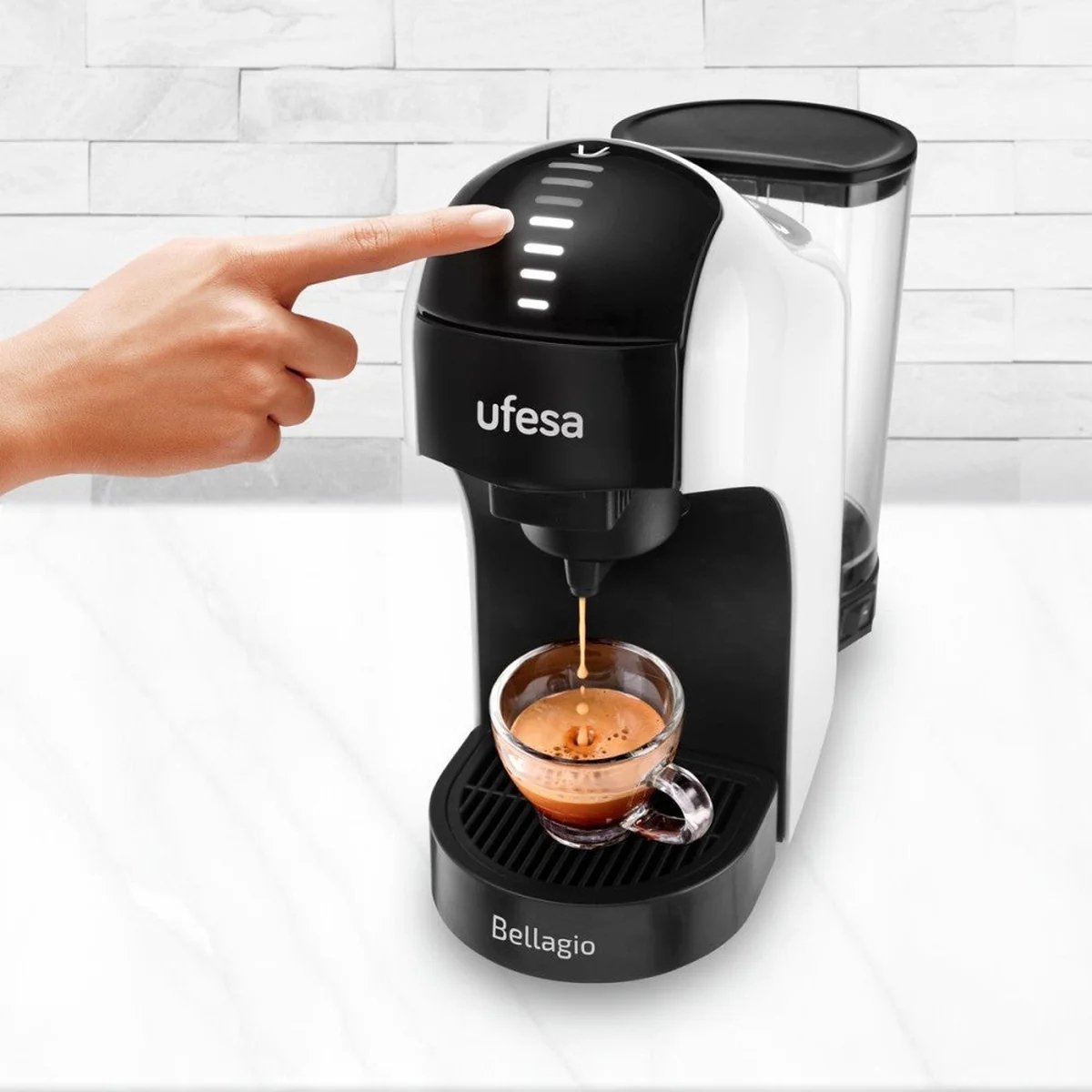 Wat vinden we goed aan de Ufesa Bellagio Bianca 3-in-1 Koffiepadmachine
