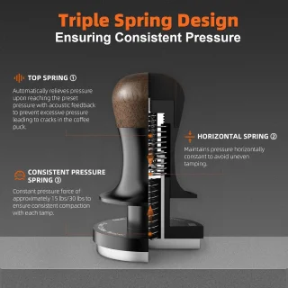 Universele espressomper 45,5 mm
