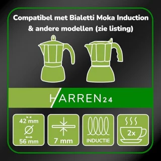 Vervangfilter en seal voor espressokoker