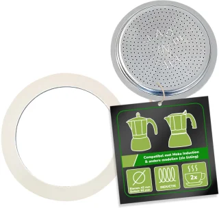 Vervangfilter en seal voor espressokoker