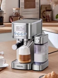 Volautomatische espressomachine, roestvrij staal