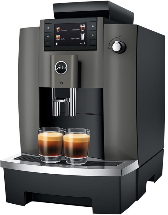 W4 Dark Inox EA — compacte zakelijke krachtpatser voor zwarte koffie
