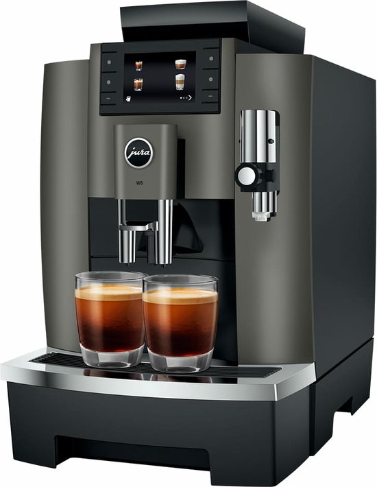W8 Dark Inox EA — compacte krachtpatser voor kantoor en bedrijf
