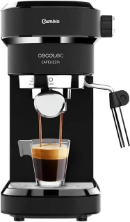 Zwarte RVS Espressomachine