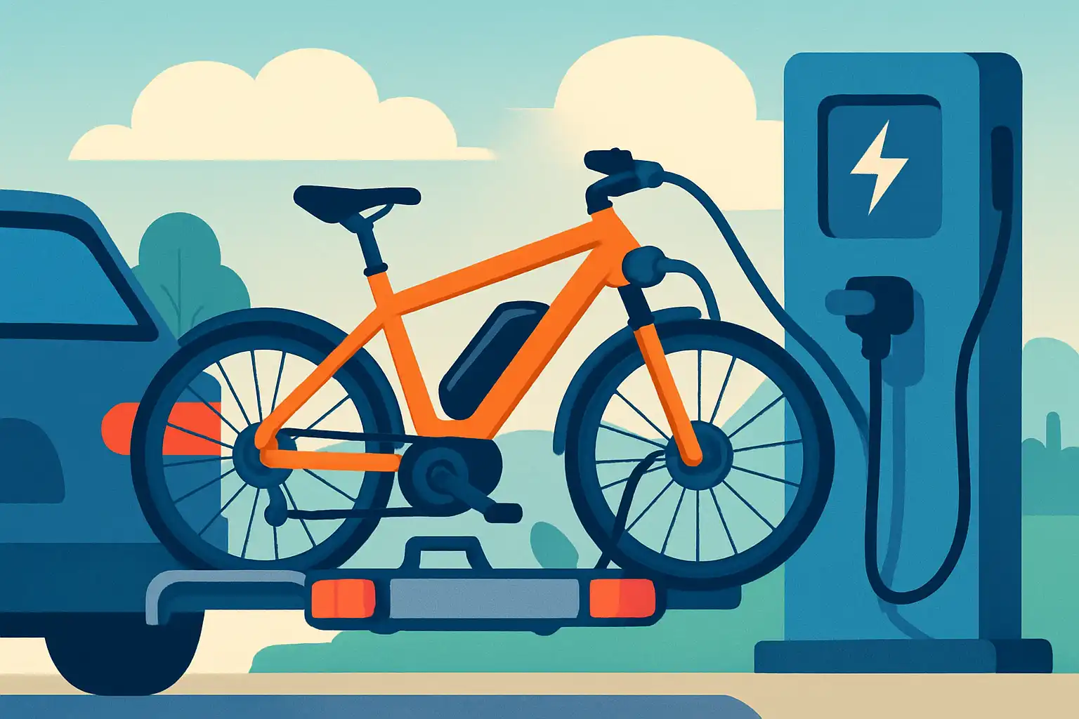 E-bikes opladen onderweg met je fietsendrager: slimme stops, kabels en veiligheidsregels