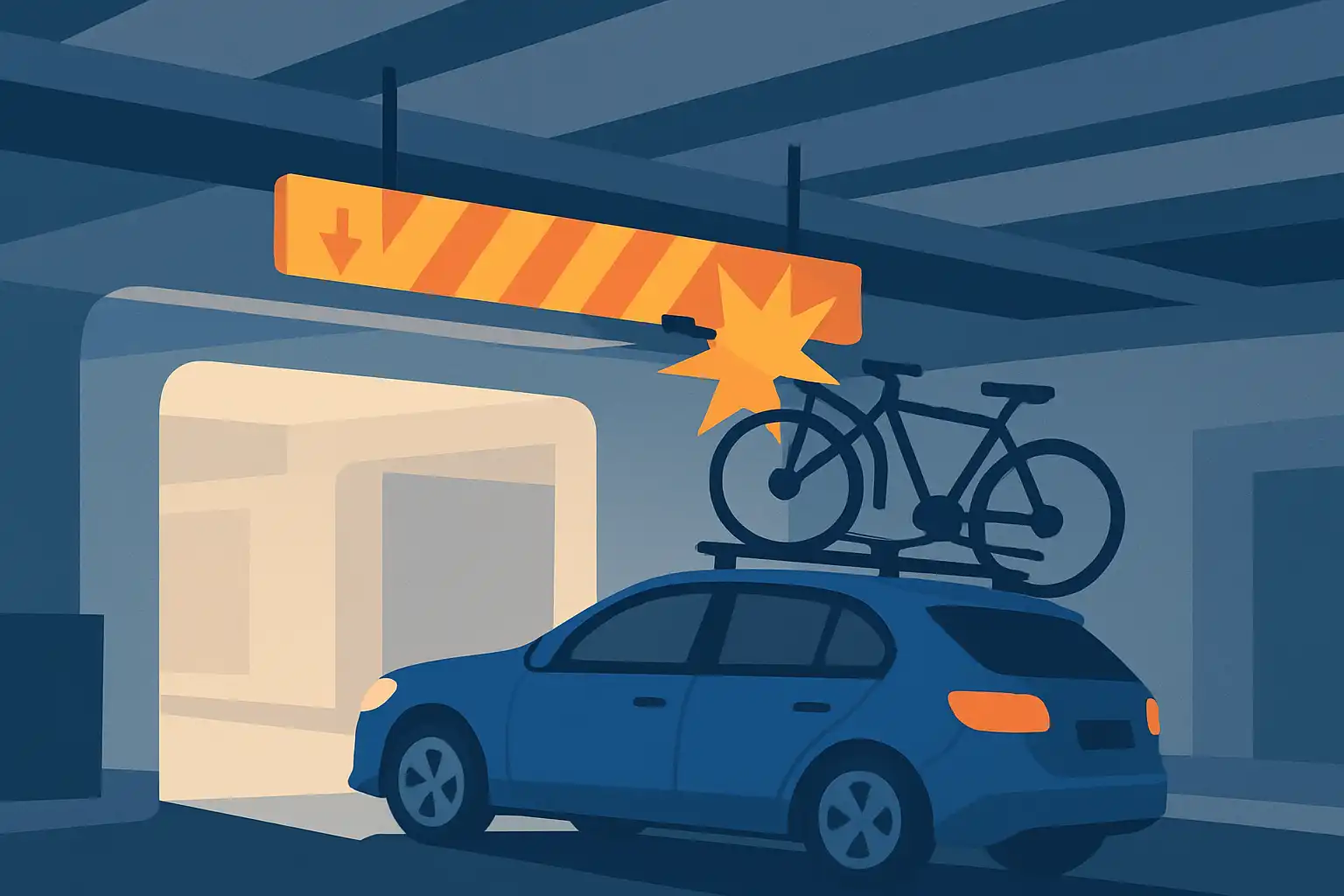 Lage parkeergarages en dakfietsendragers: zo voorkom je aanrijdingen en schade