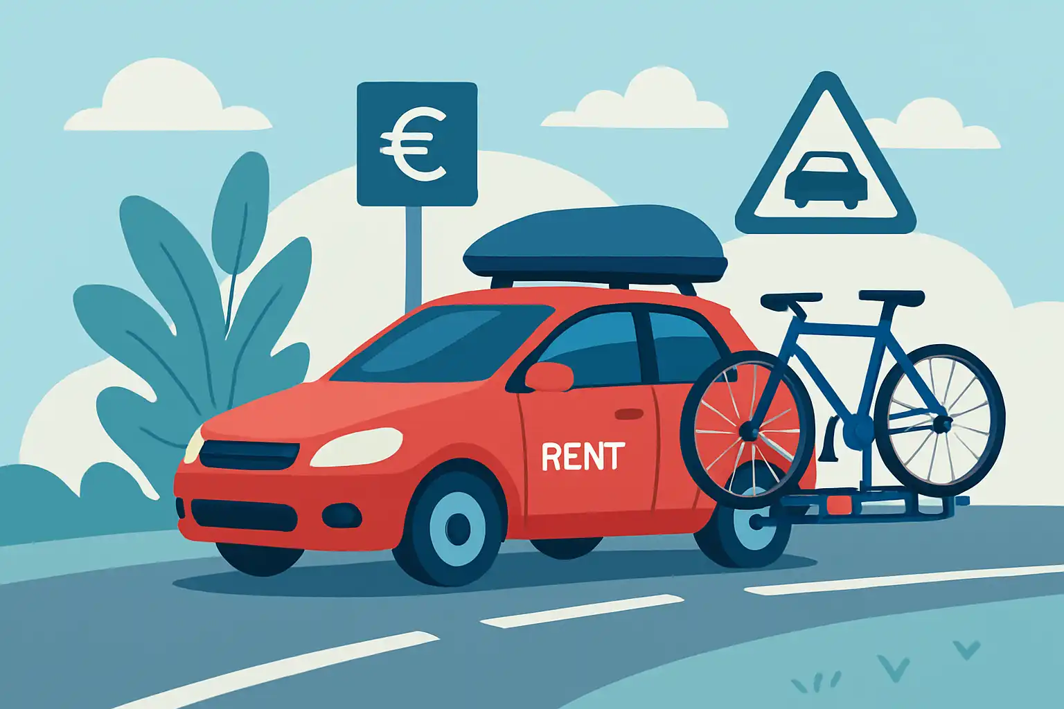 Op vakantie met een huurauto en fietsendrager: regels, kosten en slimme oplossingen
