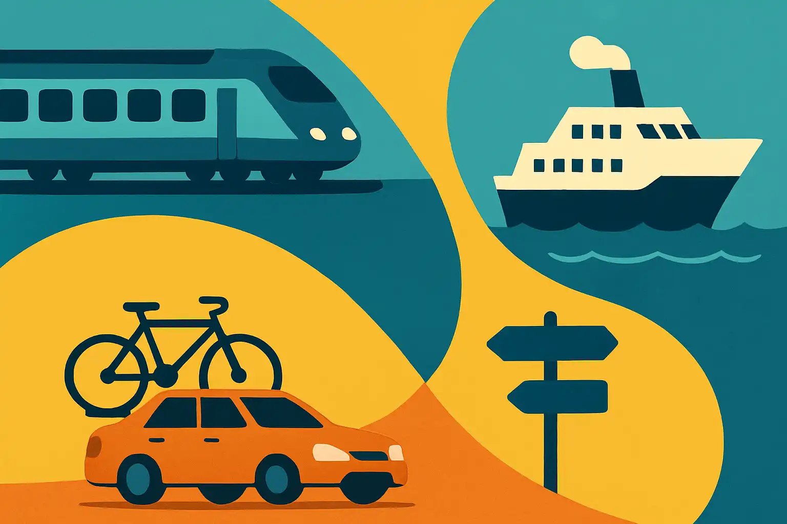 Slim multi-modal reizen: zo combineer je trein, veerboot en auto met je fietsendrager
