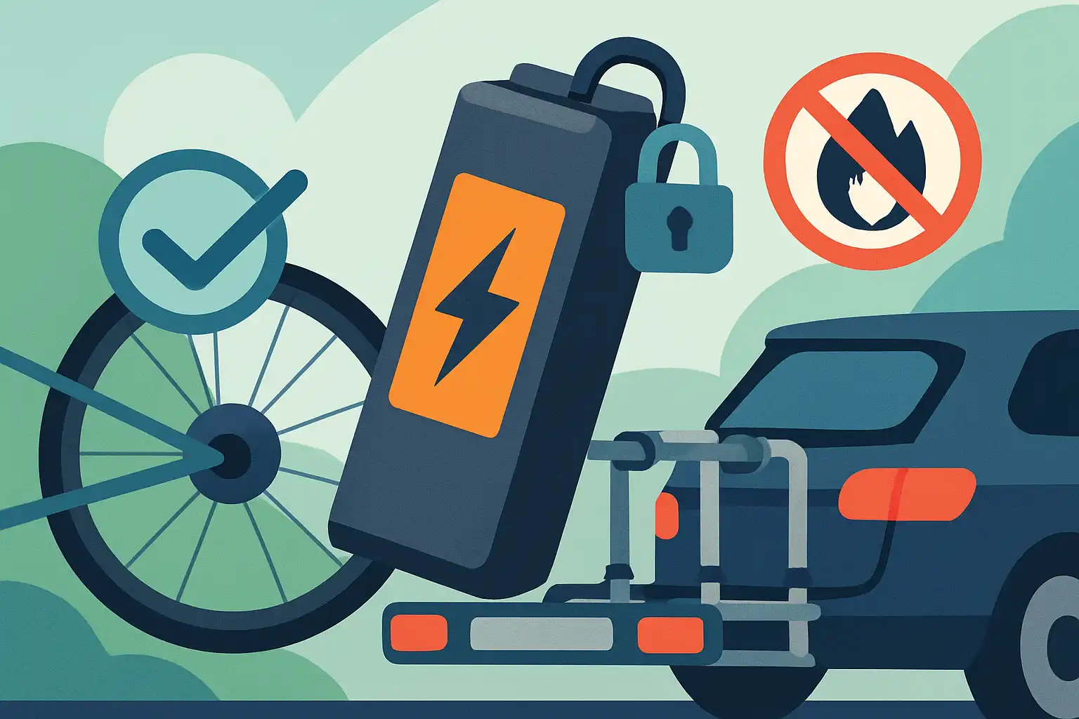 Veilig vervoer van e-bike-batterijen op je fietsendrager: tips, regels en risico's