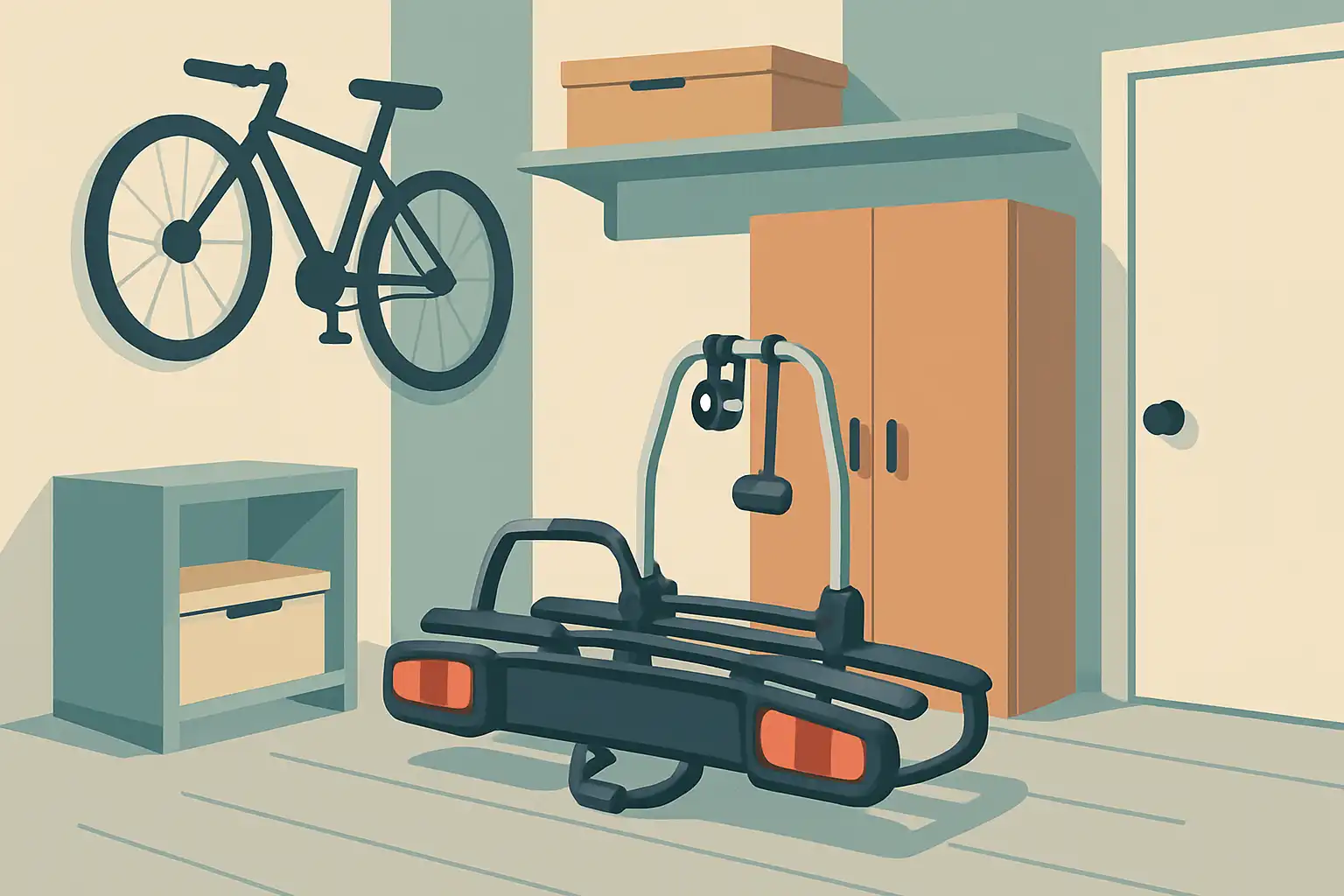Zo berg je je fietsendrager op in een tiny house of kleine garage zonder gedoe