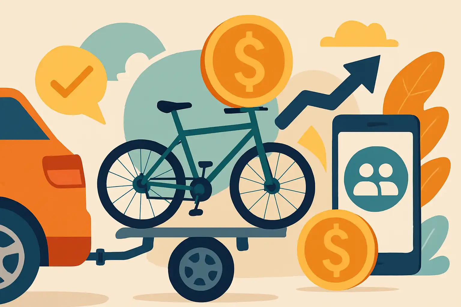Zo verdien je geld met je ongebruikte fietsendrager: verhuren via peer-to-peer platforms