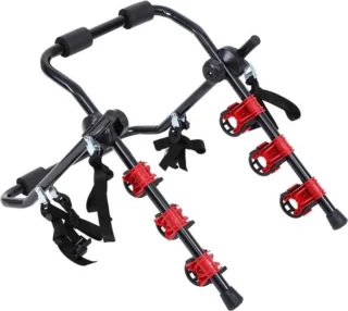OxyFlowzy® - Fietsendrager - 3 Fietsen, Ook Elektrisch, Zonder Trekhaak - Draagkracht 60kg - Ideaal voor Achterklep Auto!