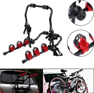 OxyFlowzy® - Fietsendrager - 3 Fietsen, Ook Elektrisch, Zonder Trekhaak - Draagkracht 60kg - Ideaal voor Achterklep Auto!