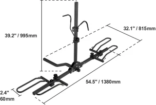 JLA Commerce - Fietsendrager - 36 KG - Voor Auto - Opvouwbaar