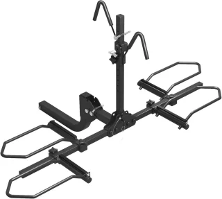 Fietsendrager voor 2 Fietsen met 180 lbs Capaciteit - Geschikt voor E-bikes, Fat Tire, Mountainbikes en Road Bikes - Opvouwbare en Kantelbare Fietsenrek voor Auto's en SUV's