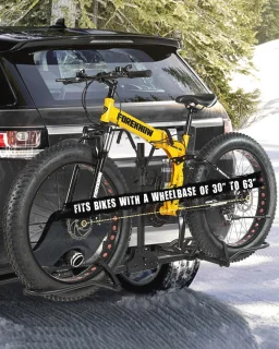 Fietsendrager voor 2 Fietsen met 180 lbs Capaciteit - Geschikt voor E-bikes, Fat Tire, Mountainbikes en Road Bikes - Opvouwbare en Kantelbare Fietsenrek voor Auto's en SUV's