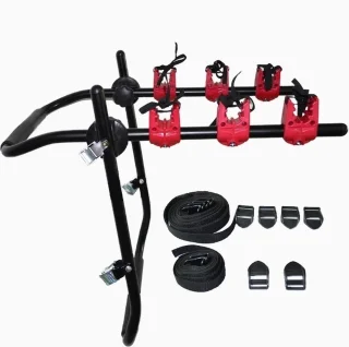 Ohana DT - Fietsendrager Achterklep - Fietsendrager 3 Fietsen - Eenvoudige Montage - Geen Trekhaak Nodig