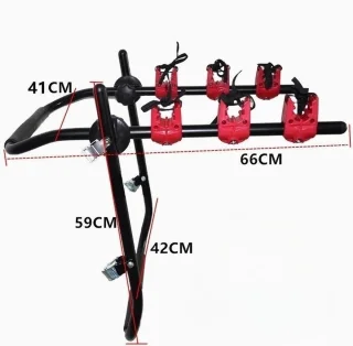 Ohana DT - Fietsendrager Achterklep - Fietsendrager 3 Fietsen - Eenvoudige Montage - Geen Trekhaak Nodig