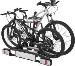 Stevige trekhaakdrager voor twee fietsen: praktisch, veilig en veelzijdig