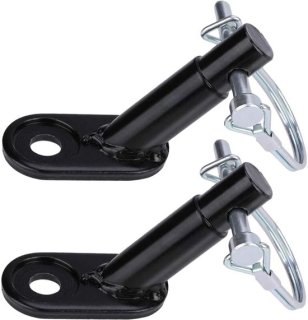 Stevige metalen haakset voor betrouwbare fiets-aanhangerverbinding