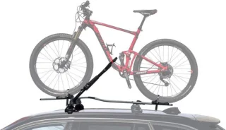 Stevige en compacte aluminium dakhouder voor één fiets