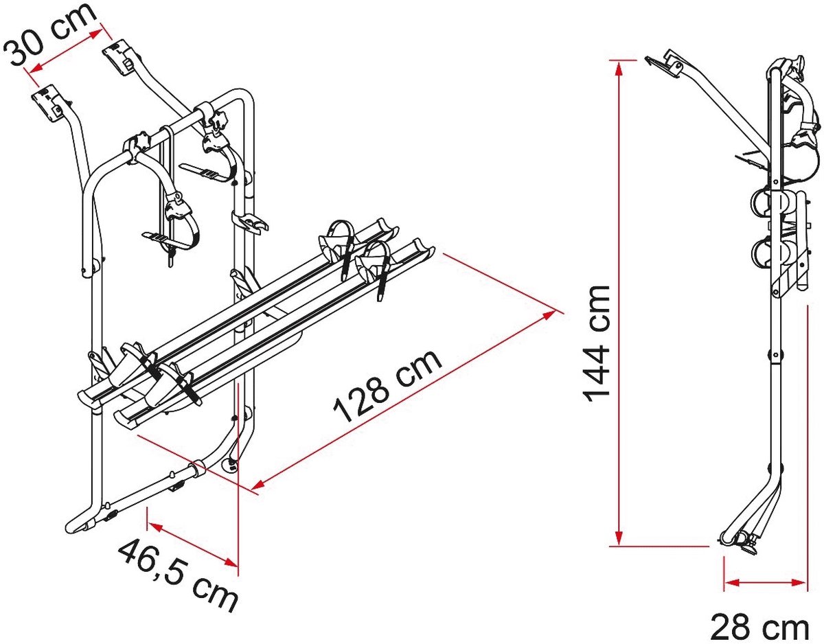 Carry-Bike VW T5/T6 Dual Transporter