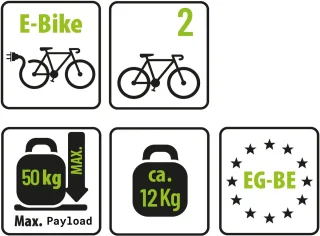 Wat vinden we goed aan de Eufab Crow Basic Trekhaakfietsendrager