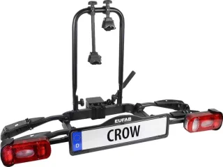 Eufab Crow 11563 — compacte, snelle trekhaakfietsendrager voor twee fietsen