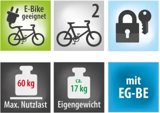 EUFAB E-Bike II Pro fietsendrager