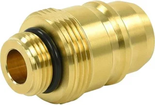 Euronozzle LPG nippel 22 mm messing goud
