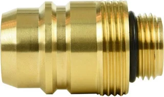 Euronozzle LPG nippel 22 mm messing goud