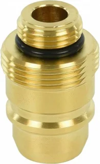 Euronozzle LPG nippel 22 mm messing goud