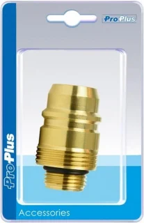 Euronozzle LPG nippel 22 mm messing goud