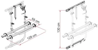 Fiamma Carry-Bike DJ Ducato — stevige, voertuig-specifieke fietsendrager voor Ducato/Jumper/Boxer