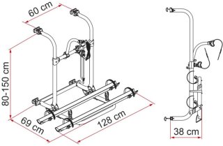De Fiamma Carry-Bike Pro N fietsendrager in één oogopslag