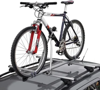 Fietsendrager Auto - Fietsdrager Dak - Fiets Vervoeren - Voor 1 Fiets - 15 kg Draaglast - Zilver Zwart