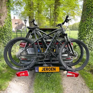 Fietsendrager voor 2 Elektrische Fietsen Op Trekhaak