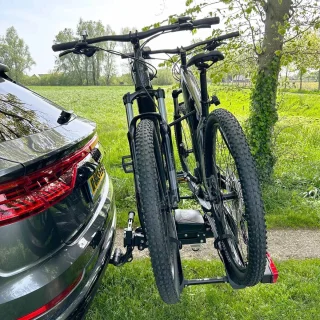 Fietsendrager voor 2 Elektrische Fietsen Op Trekhaak