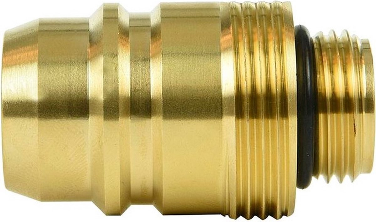 LPG Euronozzle 22 mm messing nippel goud