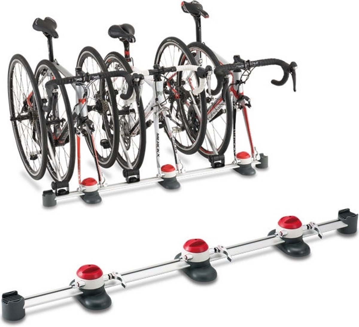 De Minoura Vergo-TF3 fietsendrager 3 fietsen in één oogopslag