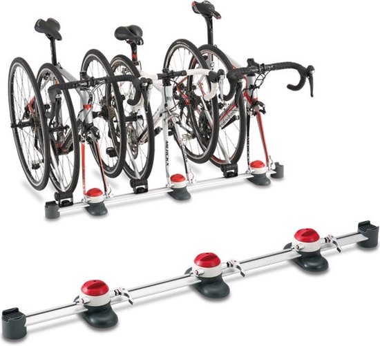 Minoura Vergo-TF3 — stevige en flexibele binnenraildrager voor 3 fietsen