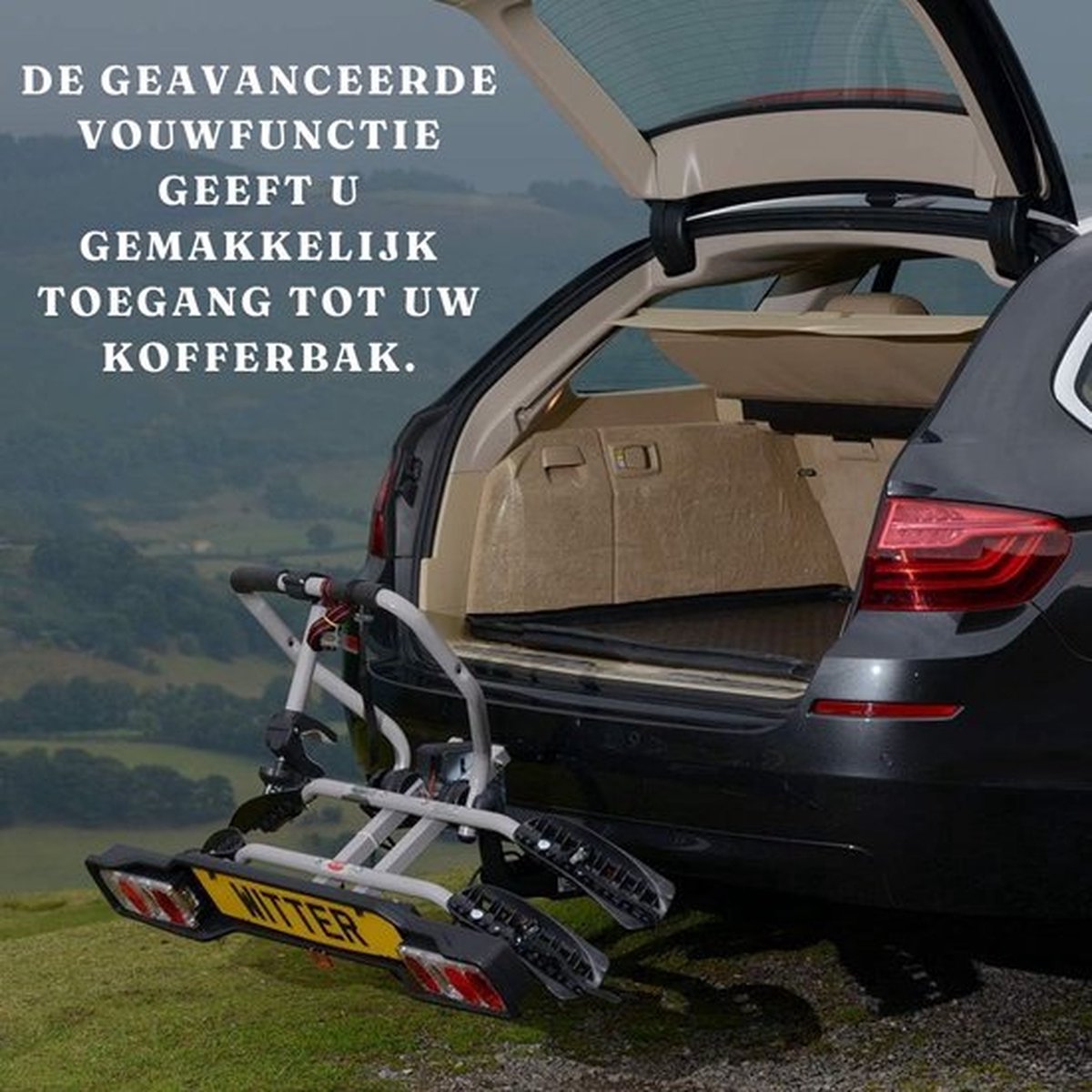 Multifunctionele Fietsendrager Trekhaak 2 Fietsen 13-polig Zwart