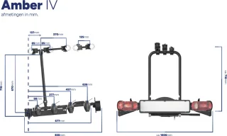 Pro-user Amber IV Fietsendrager 4 fietsen
